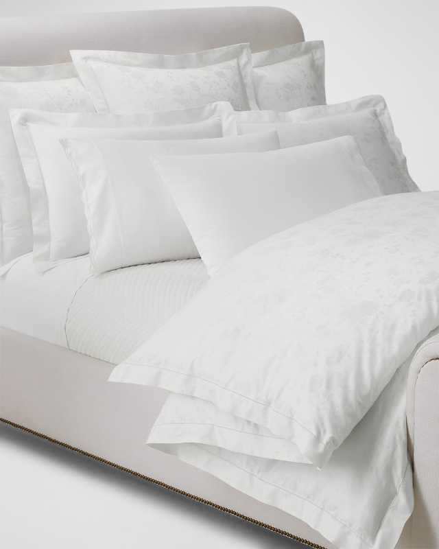 Organic Cotton Bethany Jacquard Duvet Cover, KING