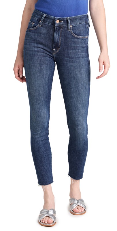 MOTHER The Looker Ankle Fray Jeans Girl Crush