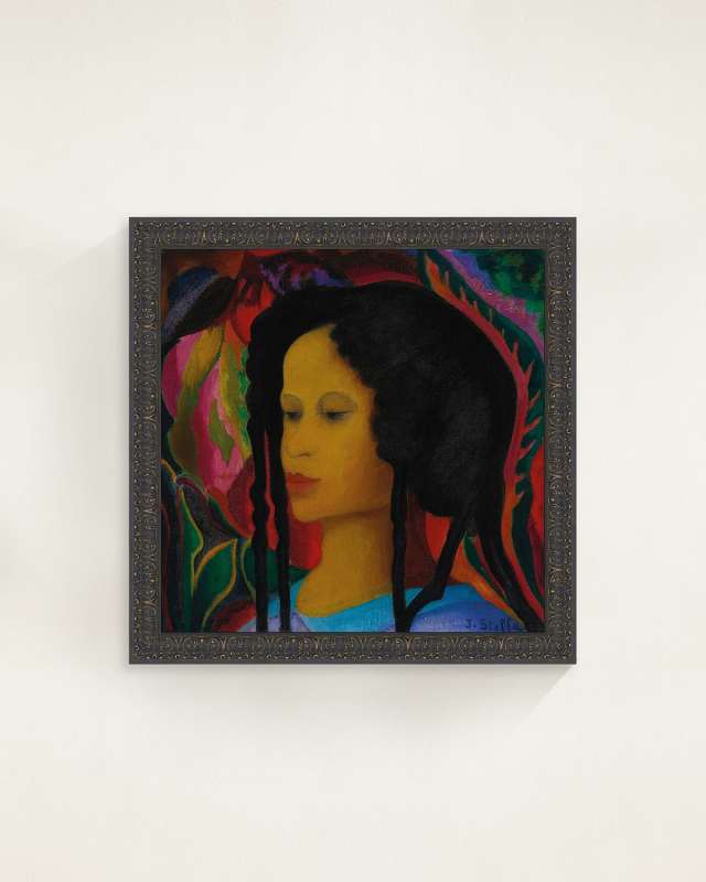 "Barbados" Framed Giclee by Joseph Stella, 24" Square