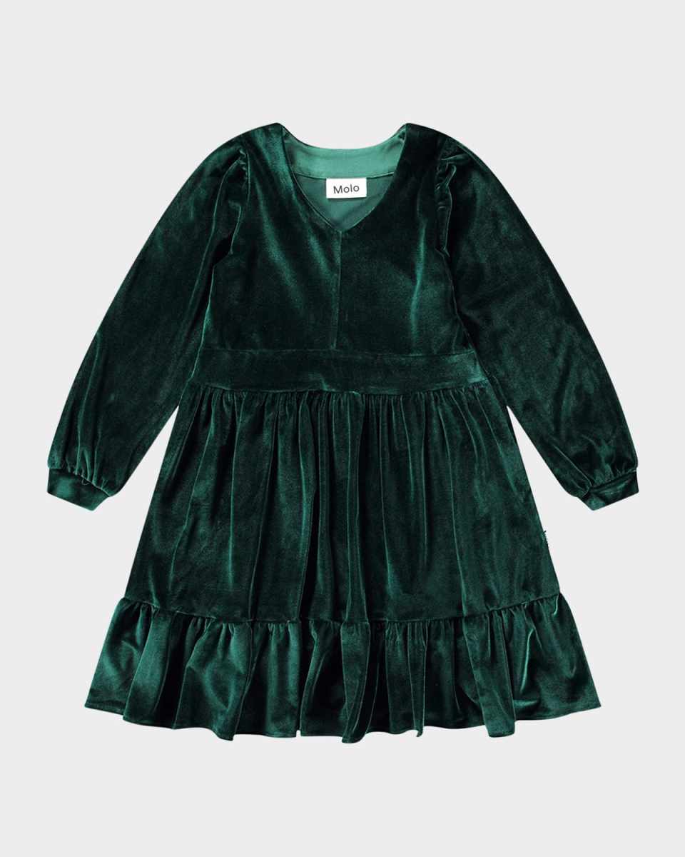 Girl's Calanthe V-Neck Dress, Size 7-12