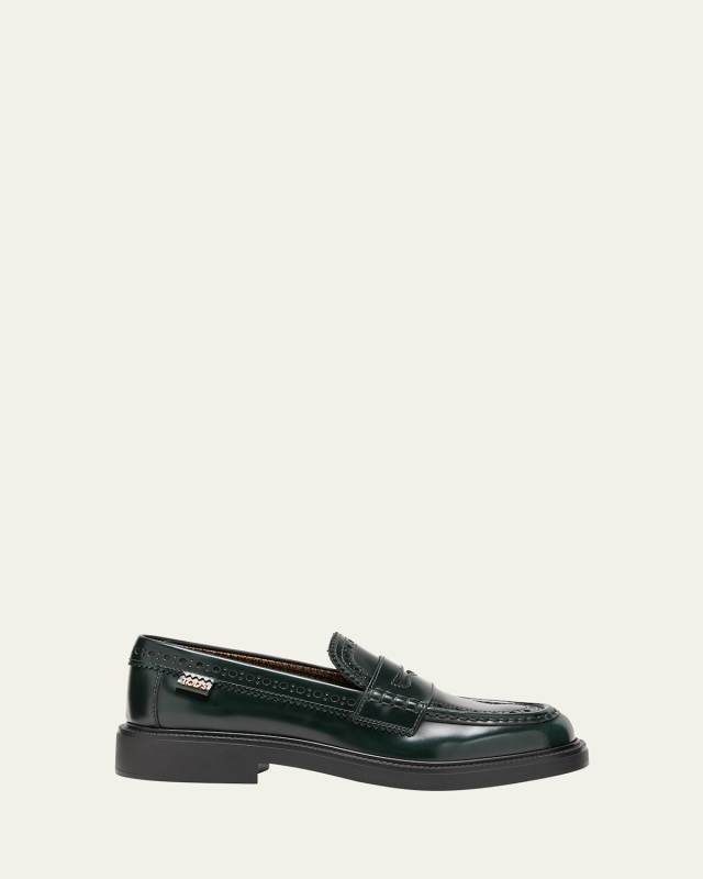 Gomma Leather Penny Loafers