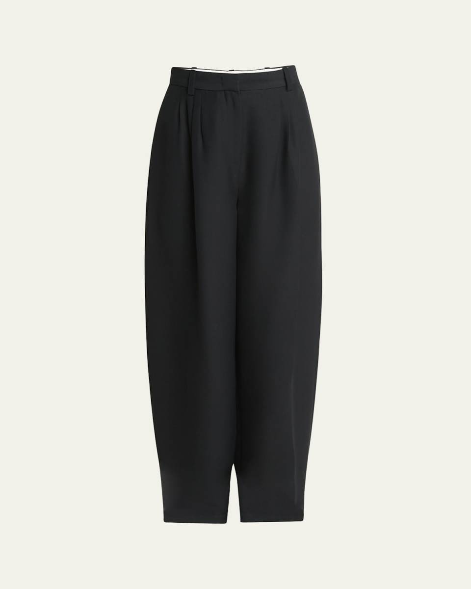Pleated Wool Trousers