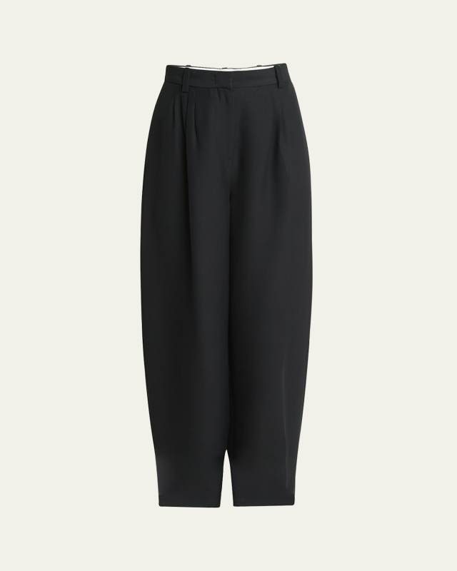 Pleated Wool Trousers
