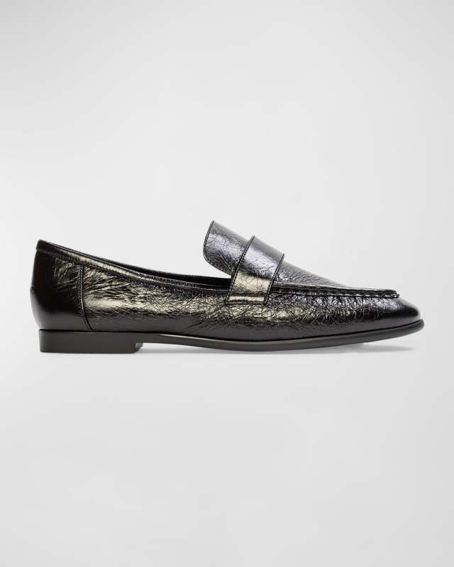 Arrow Metallic Slip-On Loafers