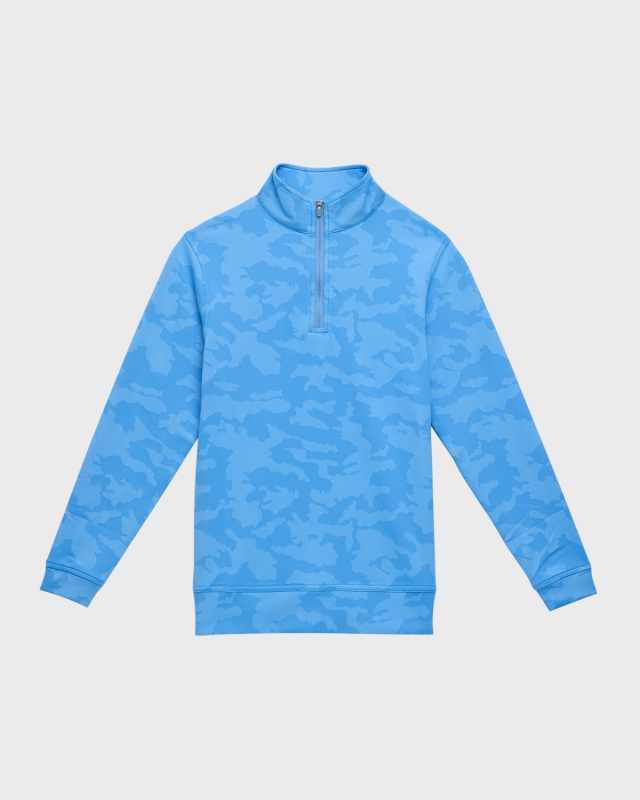Boy's Perth Tonal Camo Quarter-Zip Sweatshirt, Size XS-XL