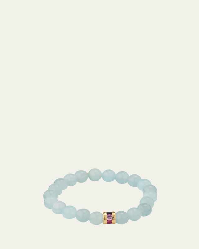 Beaded Bracelet with Ombre 3 Color Station