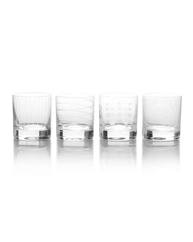 Cheers Double Old Fashion Glasses, Set of 4