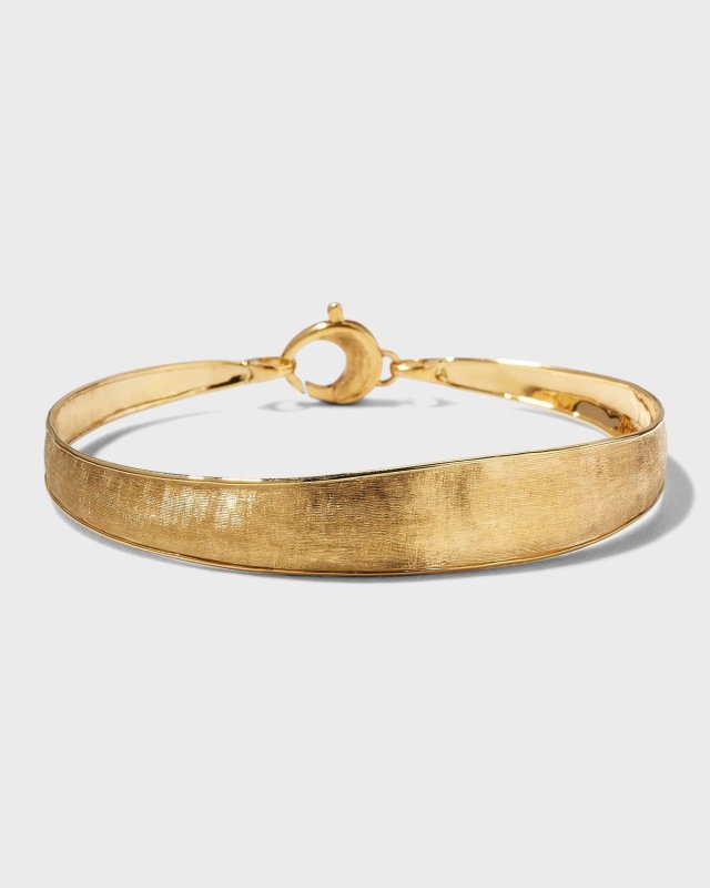 18K Lunaria Yellow Gold Small Width Cuff