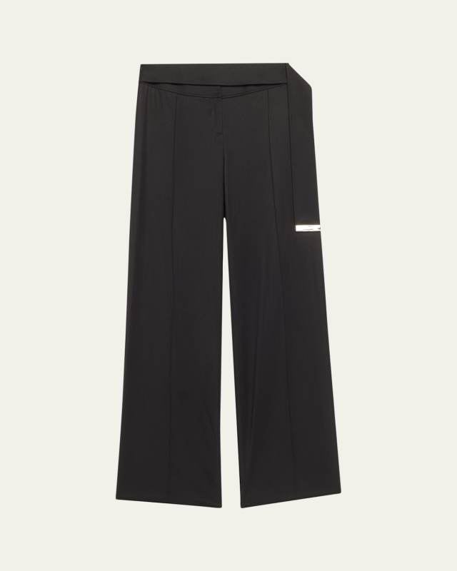 The Ashton Belted Straight-Leg Pants
