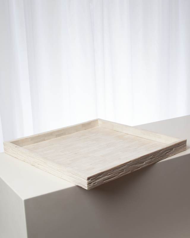 Chiseled Bone Large Tray