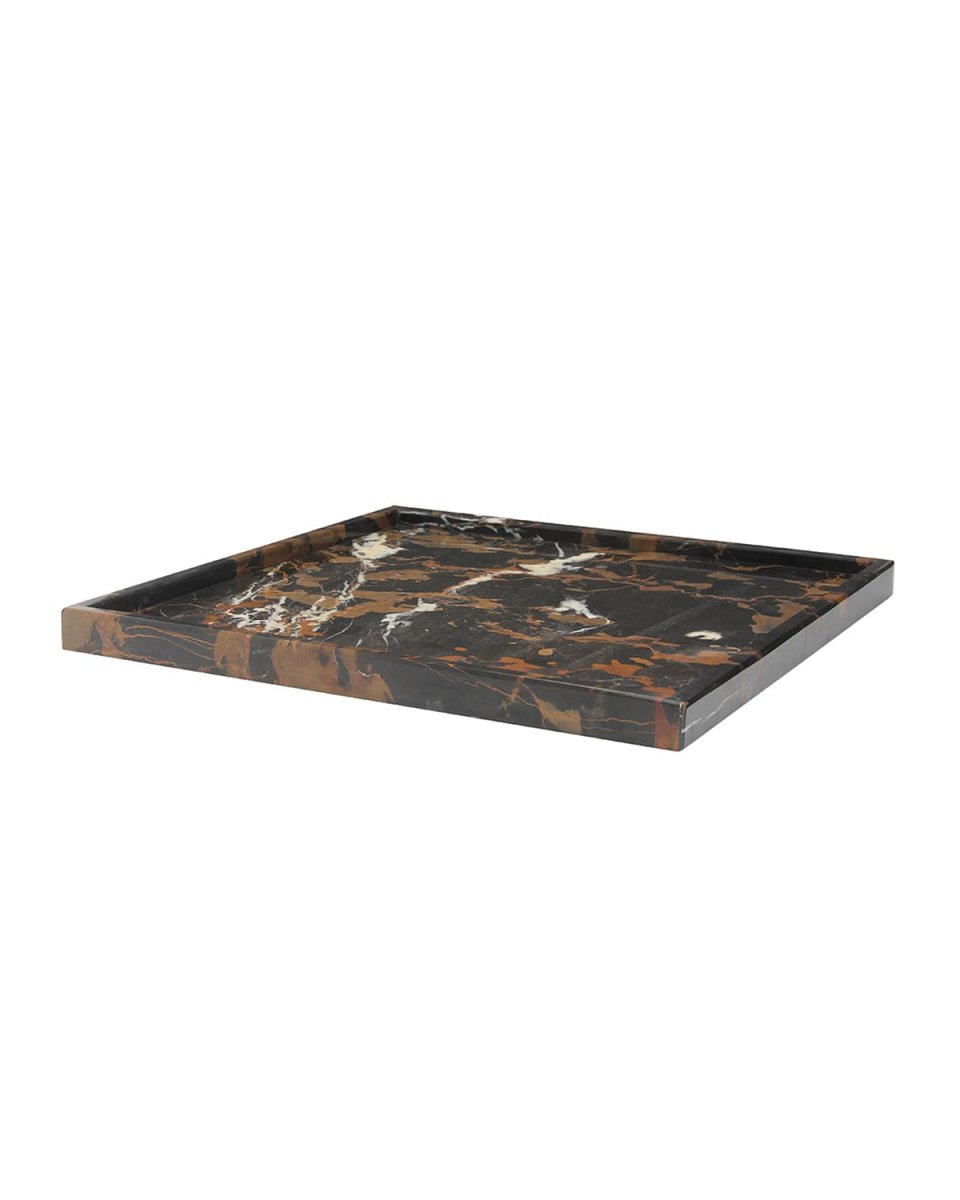 Ambrosia Collection 14" Honed Finish Marble Tray