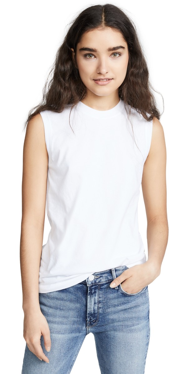 ATM Anthony Thomas Melillo Sleeveless Boy Tee White