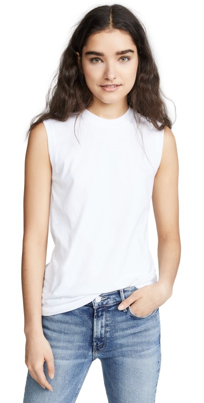 ATM Anthony Thomas Melillo Sleeveless Boy Tee White