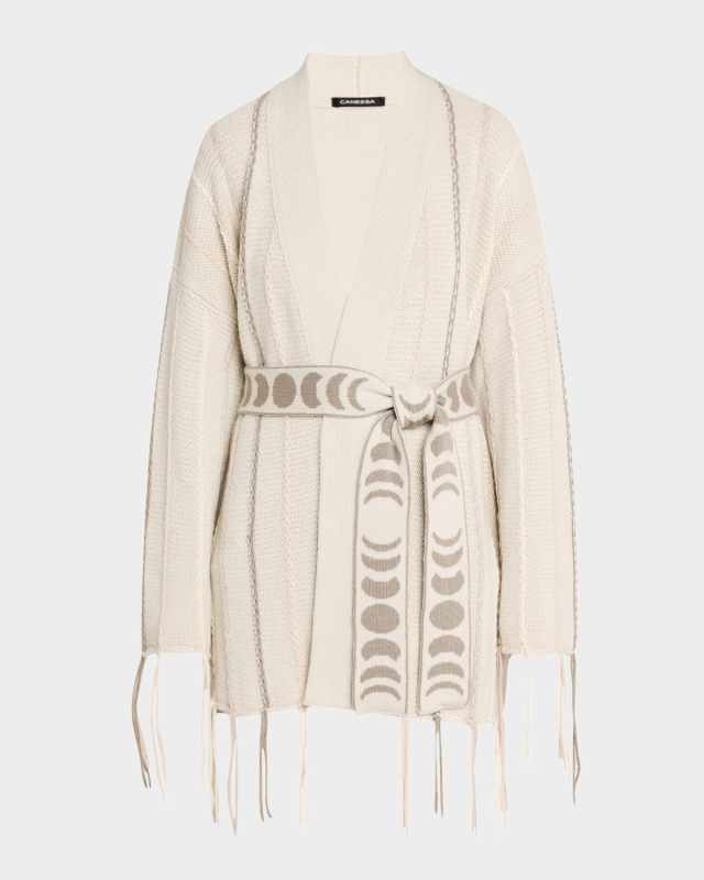 Kundalini Love Intarsia Cashmere Cardigan