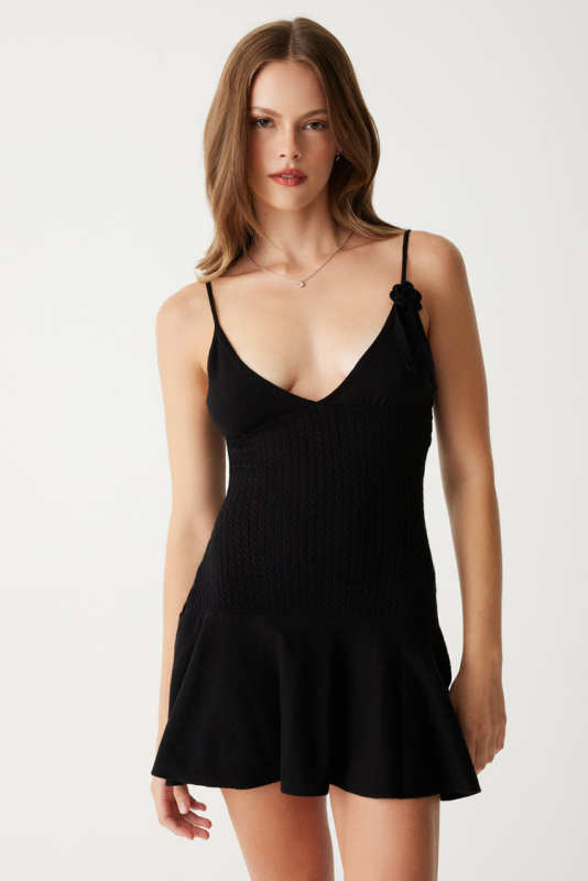 Frankies Bikinis Houston Cable Cloud Knit Dress Regular price