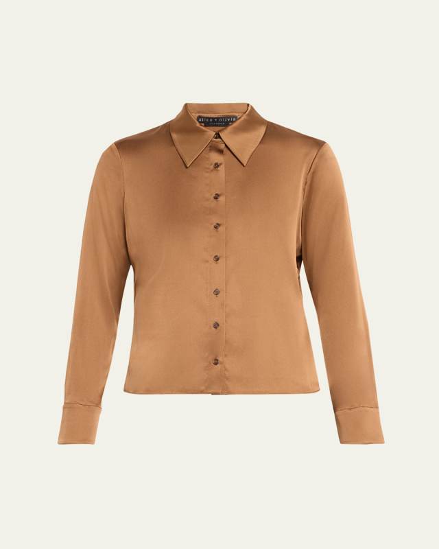 Willa 70s Collared Placket Top