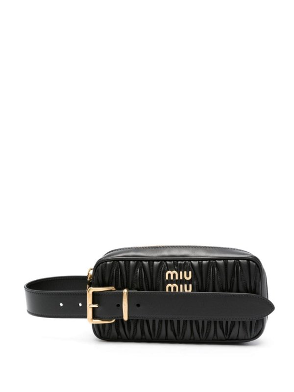 matelassé nappa clutch bag