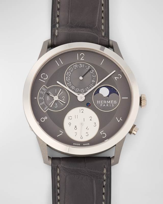 Slim d'Hermes Quantieme Perpetuel Watch, 39.5mm