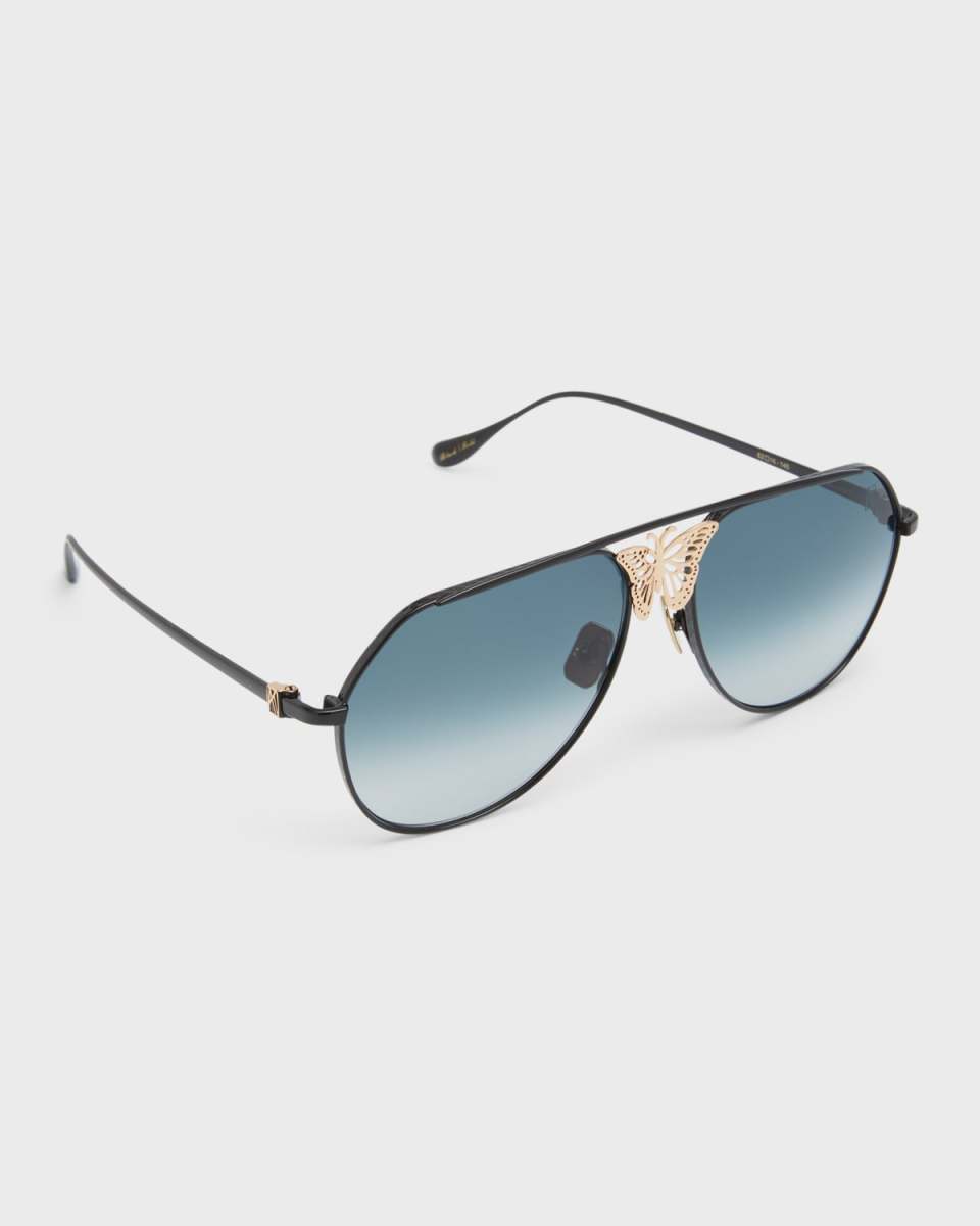 Miss Rosell 2 Butterfly Titanium Aviator Sunglasses