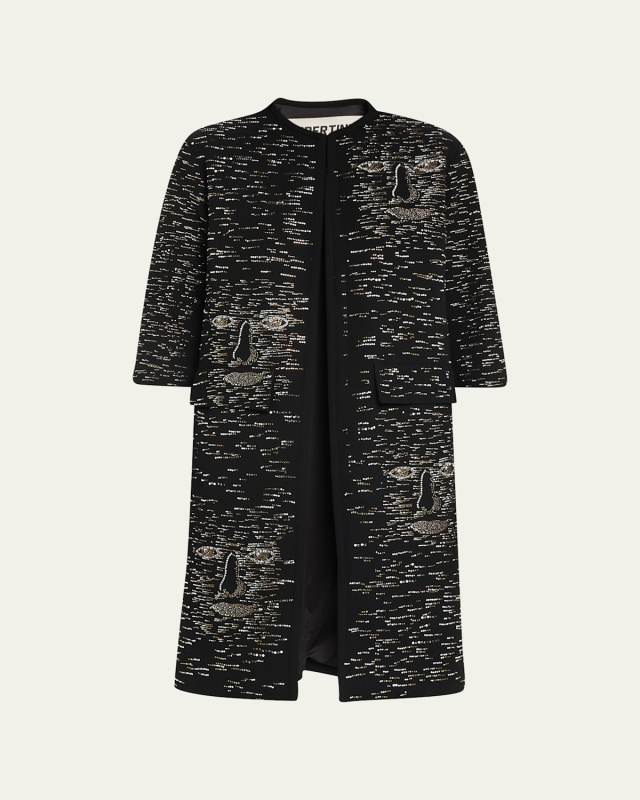 Bark Man Embellished Duster Coat