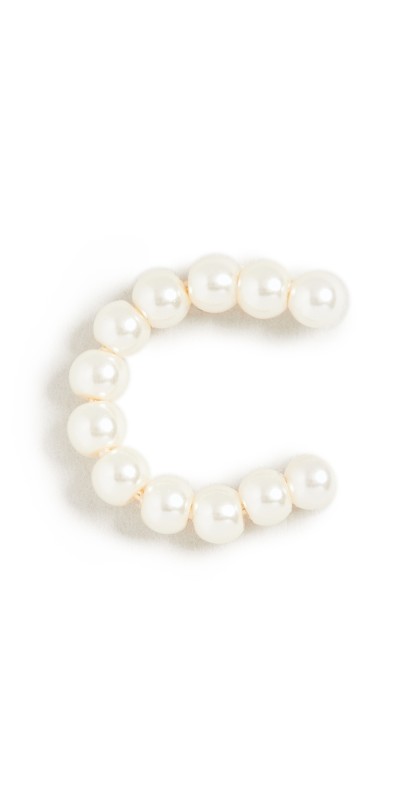 SHASHI Pema Ear Cuff Pearl