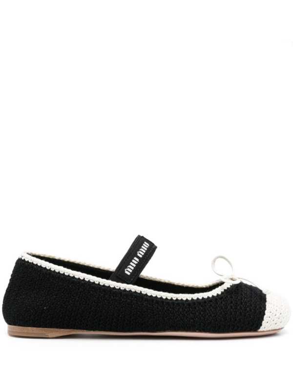knitted ballerina shoes