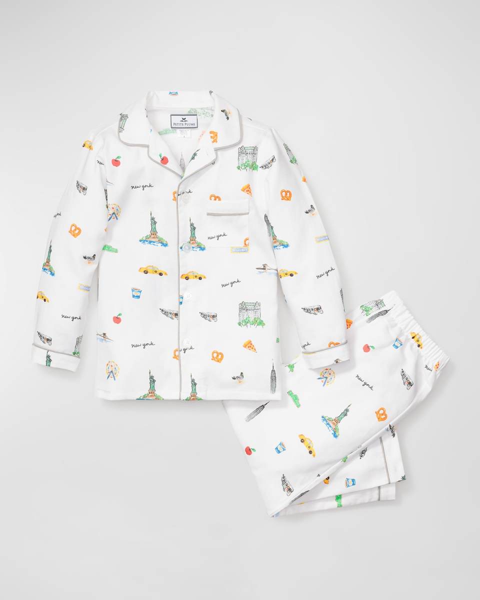 Kid's New York! New York! Two-Piece Pajama Set, Size 6M-14