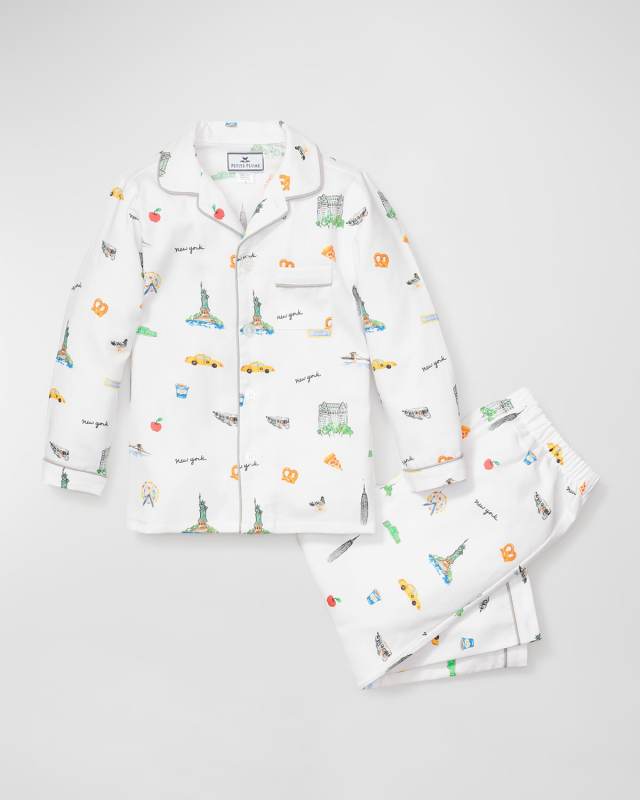 Kid's New York! New York! Two-Piece Pajama Set, Size 6M-14