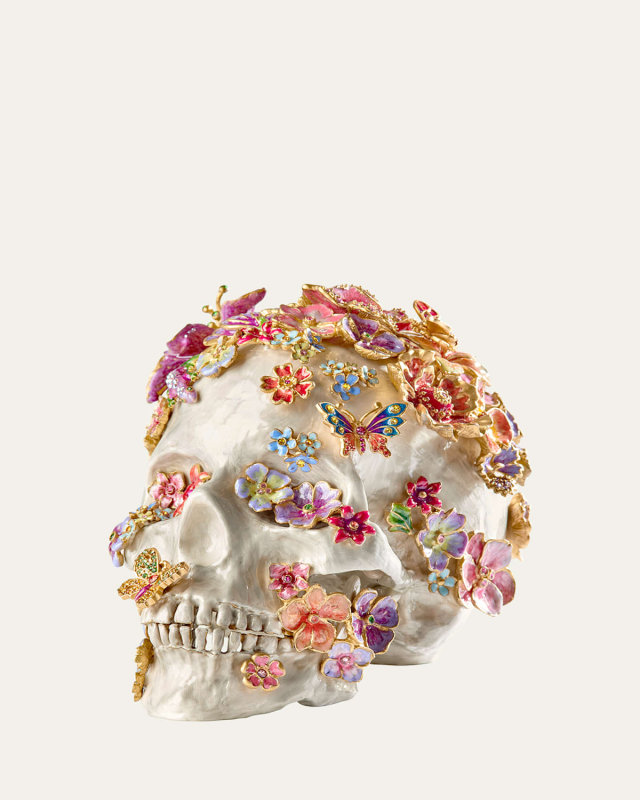 Skull With Flowers