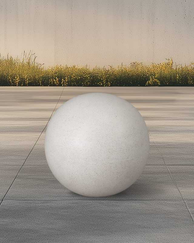 Pozzo Terrazzo White 24" Gazing Ball
