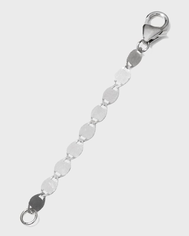 14K White Gold Extender Chain, 2"L