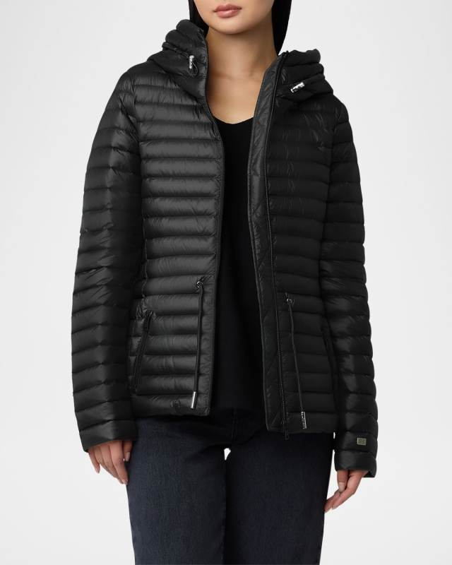 Ayleen Hooded Ultra-Lightweight Down Puffer Jacket