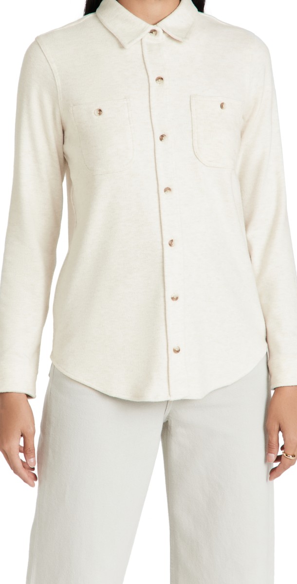 Faherty Legend Sweater Shirt Off White