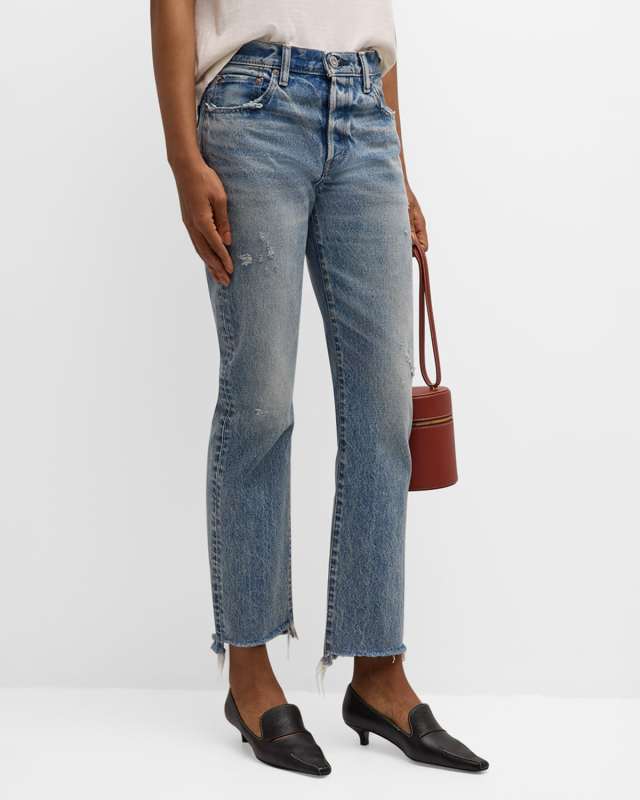 Nokomis Straight Distressed Jeans