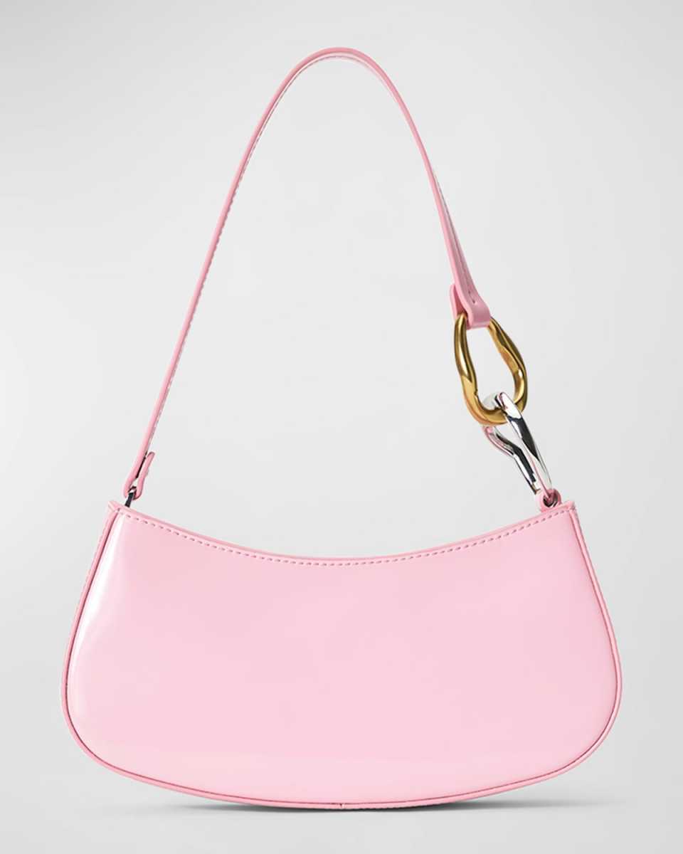 Ollie Zip Leather Shoulder Bag