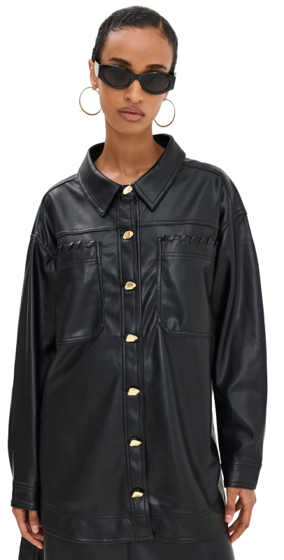 Aje Unity Braided Knot Shirt Black