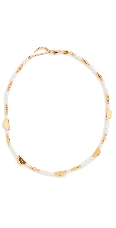 Missoma Zenyu Seed Pearlhalf Moon Choker Gold