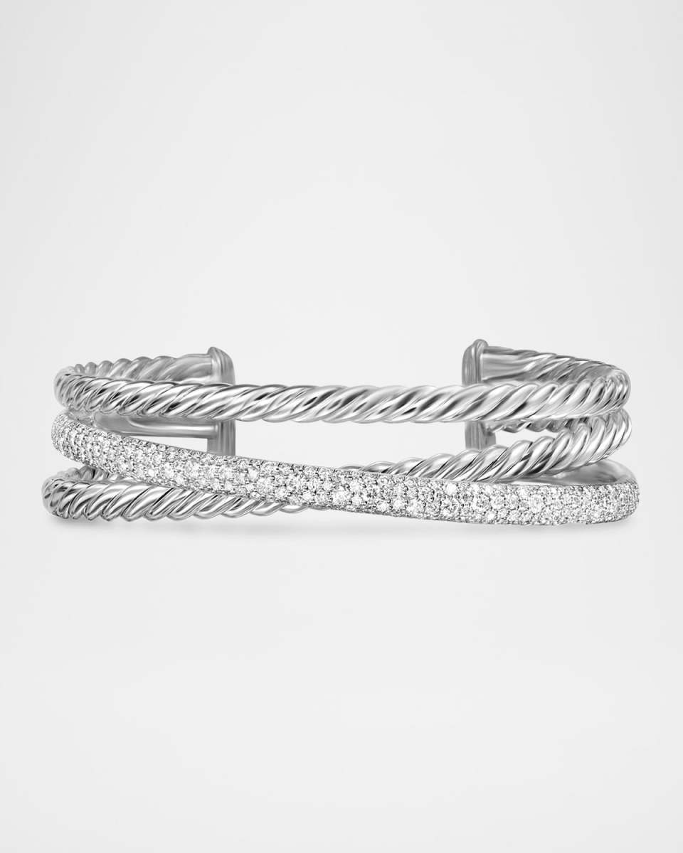 20mm Crossover Bracelet in Silver