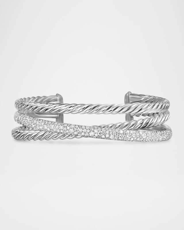20mm Crossover Bracelet in Silver