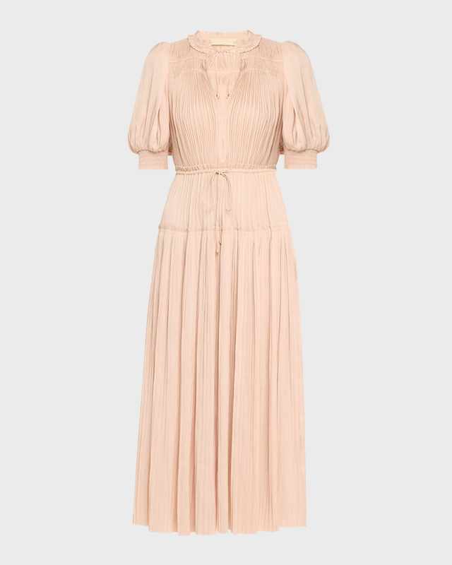 Astrid Plisse Midi Dress