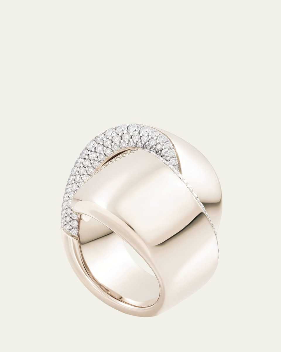 Abbraccio 18K White Gold Diamond Ring