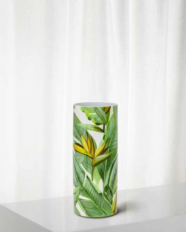 Bird of Paradise Short Vase