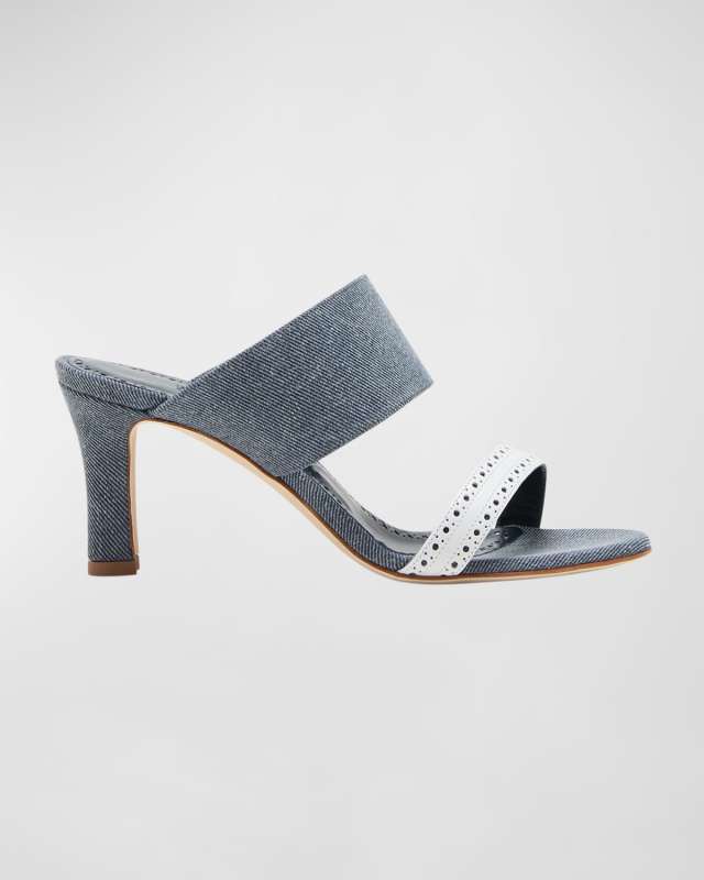Denala Denim Dual-Band Mule Sandals