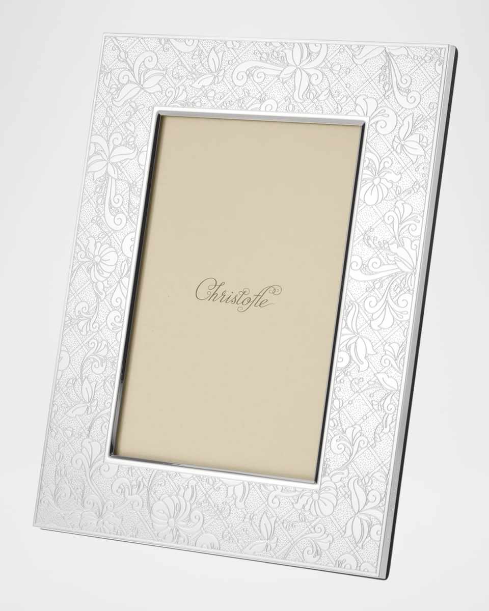 Jardin d'Eden Silver-Plated Picture Frame, 4" x 6"