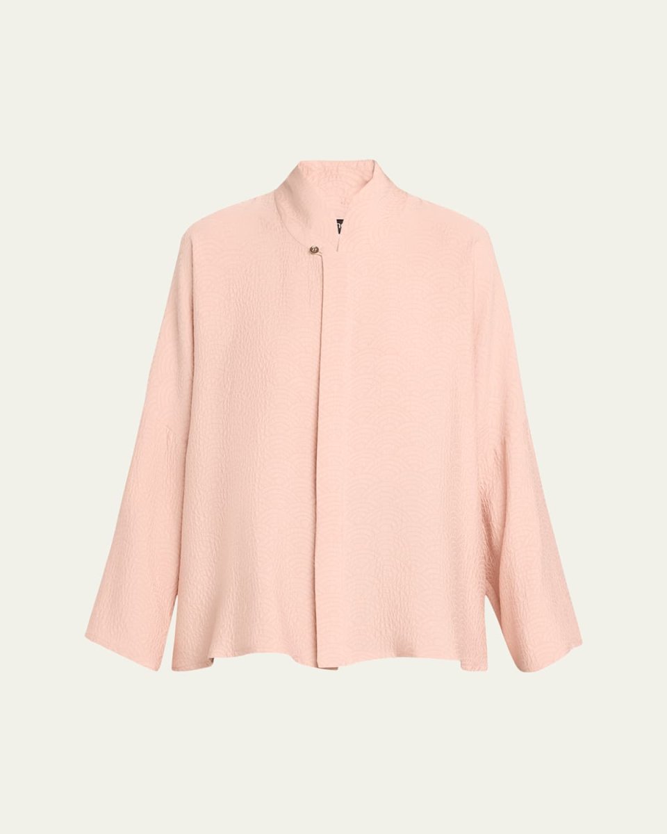 Chinese Imperial Shirt with Chinese Collar (Mid Plus Length)