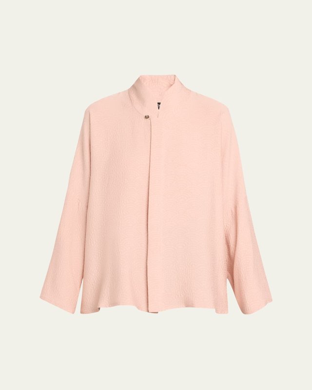 Chinese Imperial Shirt with Chinese Collar (Mid Plus Length)
