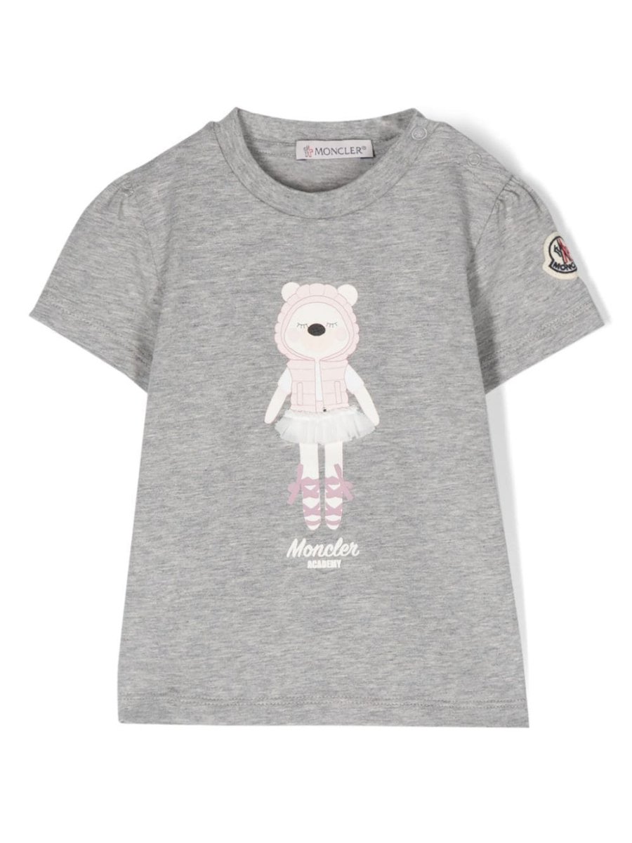 Teddy-Bear-print cotton T-shir
