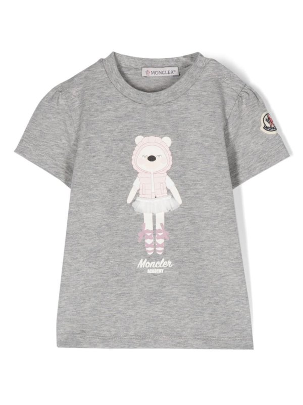 Teddy-Bear-print cotton T-shir