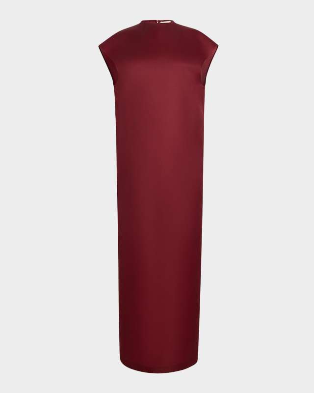 Lohan Long Column Silk Dress