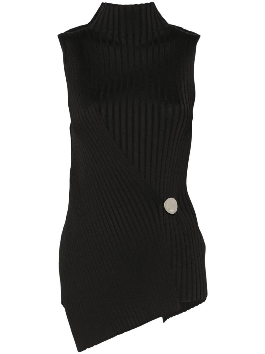 ribbed-knit tank top